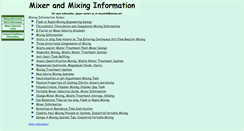 Desktop Screenshot of mixerinformation.org